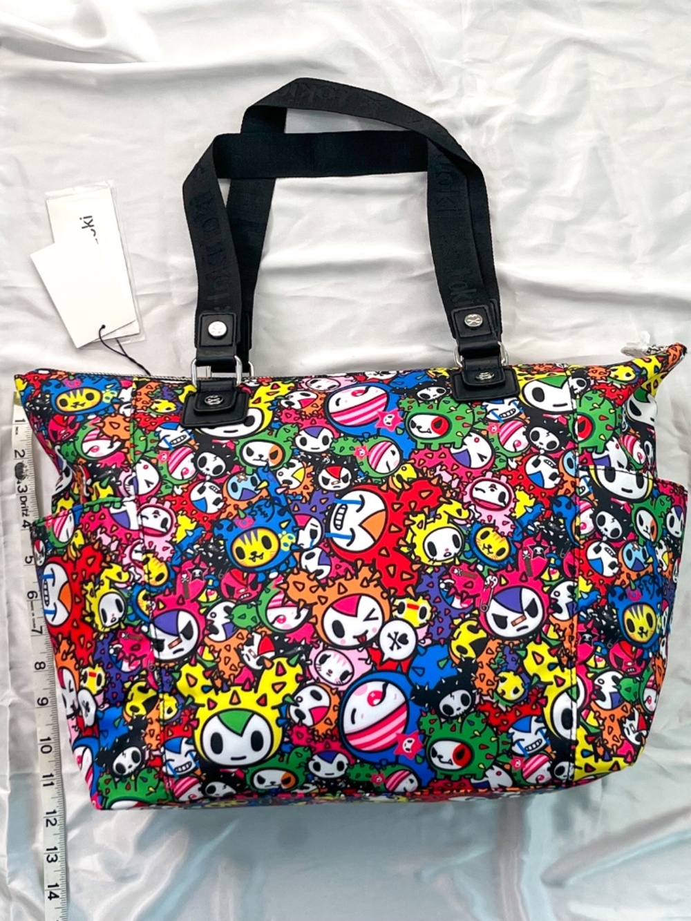 Tokidoki Cactus Friends Zipper Tote Shoulder Bag Purse Vintage Sandy Rainbow New - Picture 2 of 14